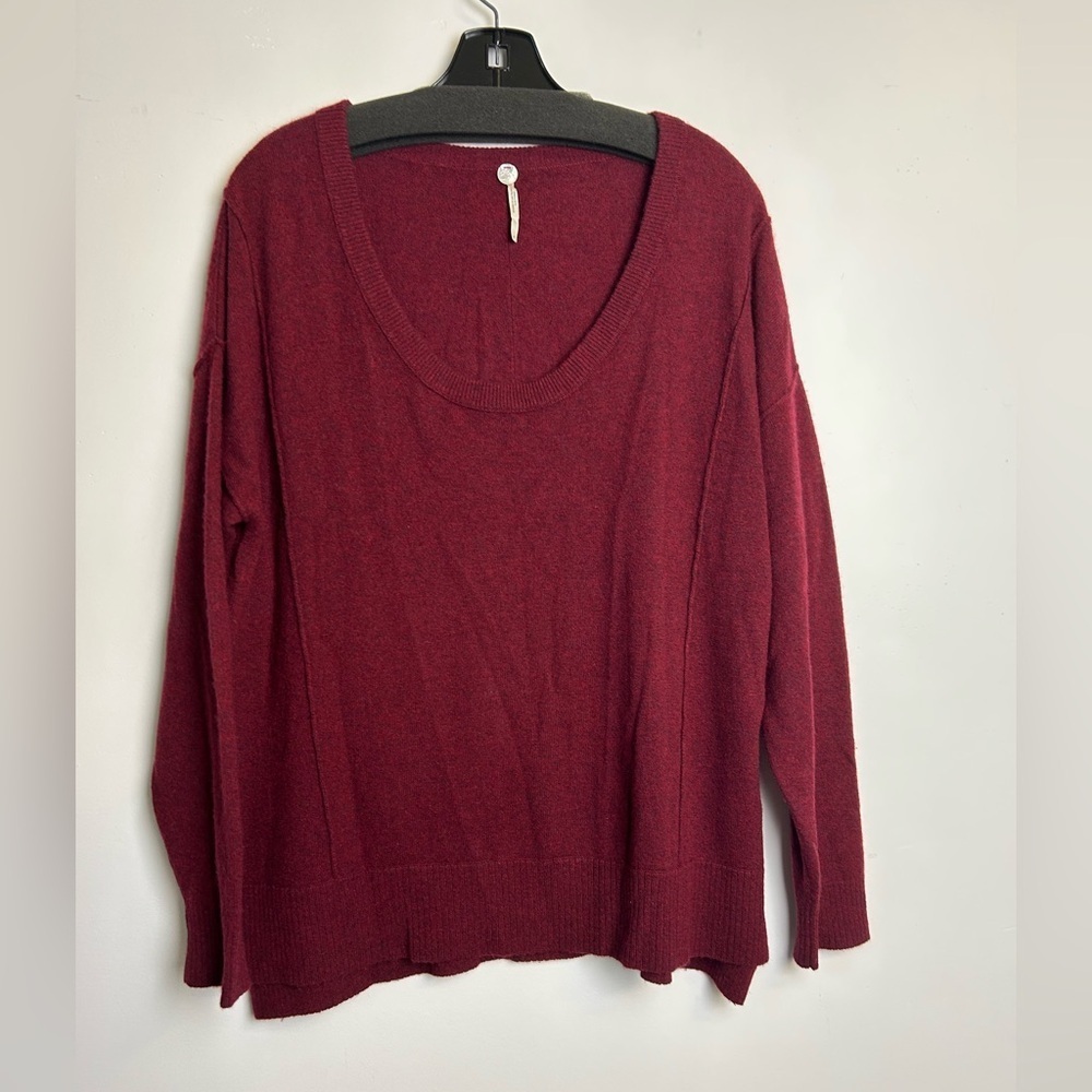 Margaret O'Leary‎ Knits Round Neck Sweater Red 100% Cashmere Women’s Size S